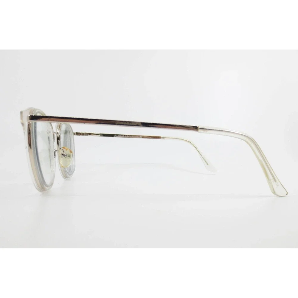 Otis & Grey OG20206 CR/G Round Clear Gold Eyeglasses Frames 50-19-140